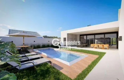 Térrea com piscina, vista e gourmet em condomínio completo -  3 suítes, piscina e gourmet – condomínio em louveira/sp