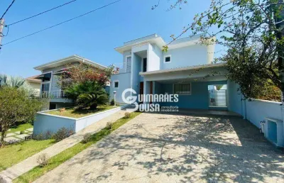 Sobrado luxuoso em condomínio fechado: 3 suítes com closets, piscina, gourmet, escritório e armários planejados. local nobre de vinhedo/sp