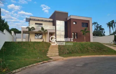 Casa com 4 dormitórios à venda, 483 m² por r$ 2.600.000 - condomínio residencial querência - valinhos/sp