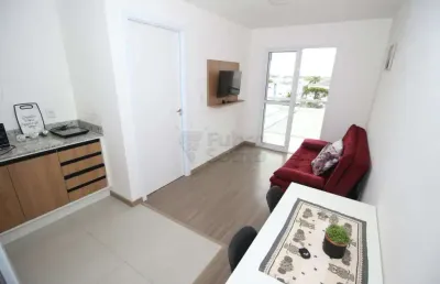Loft moderno e mobiliado no edifício residencial ello: próximo à dom joaquim