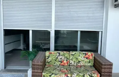 Loft mobiliado com varanda no condomínio studio residence plus ii