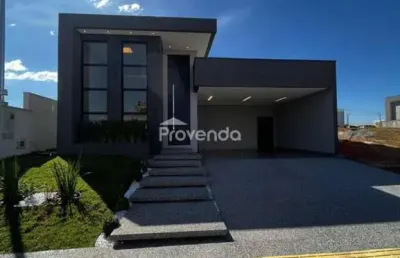 Casa térrea localizada no condomínio jardins bolonha, senador canedo-go