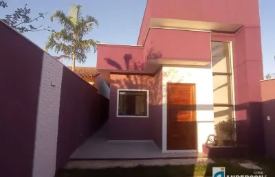 Casa  estilo moderna 2 quartos (sendo 1 suíte) com churrasqueira + suite externa no jd. atlântico leste