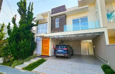 Sobrado em condomínio à venda em são josé dos pinhais, parque da fonte, com 6 quartos, 338m²