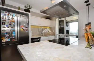 Apartamento com sacada gourmet 3 suítes ensolarado 2 vagas à venda