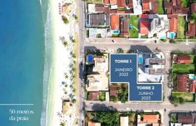 Apto 2 suítes 43m2 com vista mar e pé na areia varanda gourmet na praia martim de sá caraguá