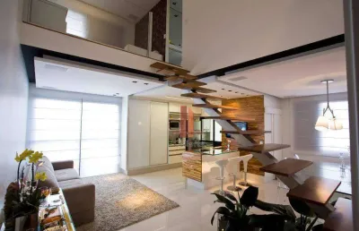 Apartamento duplex com 1 dormitório à venda, 82 m² por r$ 1.280.000,00 - tatuapé - são paulo/sp
