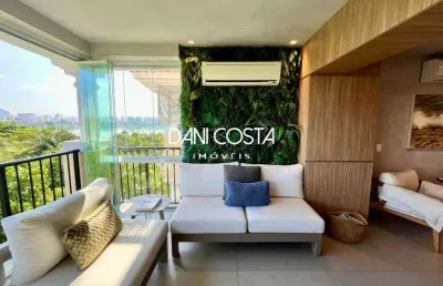 Apartamento decorado  na barra da tijuca no condominio espacio laguna, 4 quartos, 2 suítes, 157m²