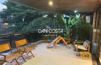 Apartamento para locação na barra da tijuca, jardim oceanico, rj: 3 quartos, 1 suite, 2 salas, 3 banheiros, 3 vagas, 167m² de área. venha conhecer!