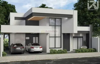 Casa para venda em cascavel, tropical 1, 3 dormitórios, 3 suítes, 4 banheiros, 2 vagas