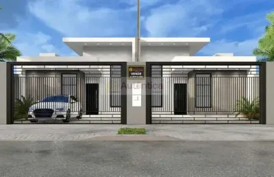 Casa para venda em cascavel, paraiso tropical, 3 dormitórios, 1 suíte, 2 banheiros, 2 vagas