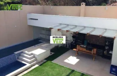 Casa em condomínio fechado com 4 quartos à venda na constantino siqueira santos, --, castelo, belo horizonte por r$ 4.500.000