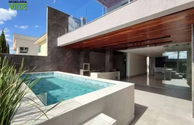 Casa em condomínio fechado com 4 quartos à venda na constantino siqueira santos, --, castelo, belo horizonte por r$ 4.300.000