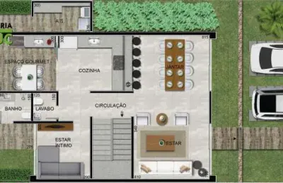 Casa em condomínio fechado com 3 quartos à venda na rua jair ferreira de sá, --, garças, belo horizonte por r$ 2.490.000