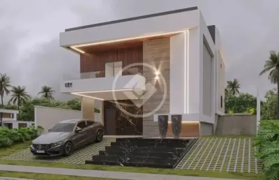Casa em condomínio com  240 m2 de área -  fase final de acabamento
