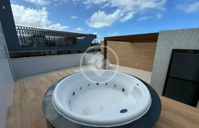 Cobertura duplex na orla de cabo branco - beira mar