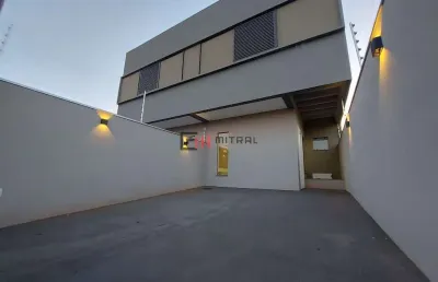 Locação : casa nova com 3 dormitórios , 107 m² - parque tauá - londrina/pr