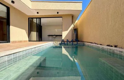 Casa térrea luxuosa com 3 suítes no jardins barcelona, senador canedo