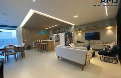 Casa térrea de alto padrão à venda no alphaville flamboyant, em goiânia.