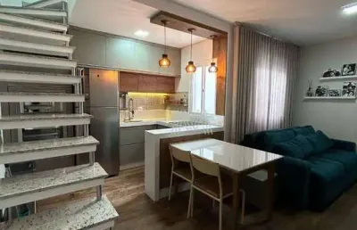 Cobertura com 2 dormitórios à venda, 108 m² por r$ 540.000 - parque novo oratório - santo andré/sp