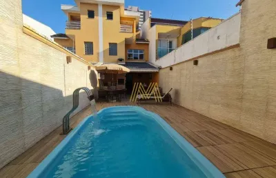 Sobrado com 3 dormitórios à venda, 298 m² por r$ 1.780.000 - vila santa teresa - santo andré/sp