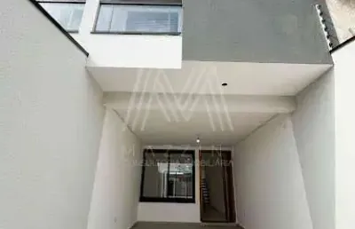 Sobrado novo com 3 suites e acabamento moderno,  à venda, 145 m² por r$ 890.000 - vila metalúrgica - santo andré/sp