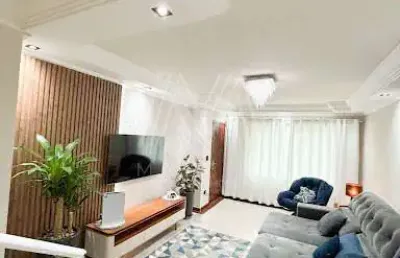 Sobrado 3 dormitorios, com amplo quintal com jardim e area gourmet, 257 m² por r$ 1.185.000 - parque das nações - santo andré/sp