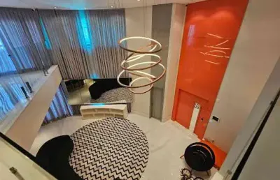 Apartamento triplex com 4 dormitórios à venda, 770 m² por r$ 8.000.000,00 - vila bastos - santo andré/sp