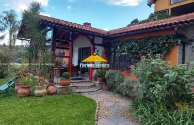 Casa em condomínio para venda em teresópolis, parque do imbuí, 4 dormitórios, 2 suítes, 4 banheiros, 1 vaga
