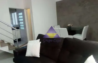 Lindo sobrado em condominio próximo ao metro tatuapé , 3 dormitórios e churrasqueira à venda, 120 m² por r$ 890.000 - tatuapé - são paulo/sp