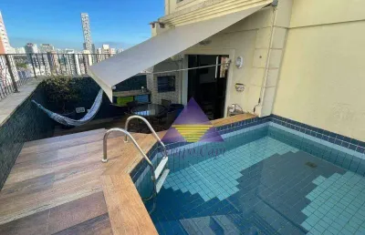 Cobertura com 3 dormitórios , suites , 3 vagas , piscina e churrasqueira à venda, 158 m² por r$ 1.495.000 - vila gomes cardim - são paulo/sp