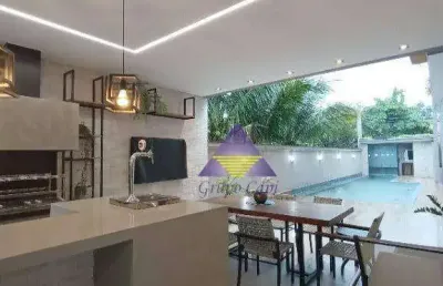 Sobrado na riviera de são lourenço ,com 5 dormitórios à venda, 321 m² por r$ 7.500.000 - riviera de são lourenço - bertioga/sp