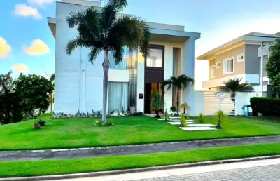 Alphaville natal - casa duplex com 4 suítes de esquina.