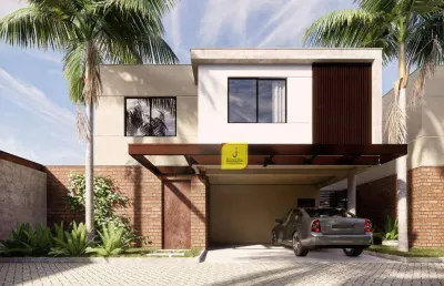 Casas com 3 suítes, espaço gourmet e 2 vagas no jardim da serra