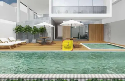 Apto garden de 2 quartos com suíte e 2 vagas no jardim glória