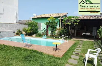 Casa com 4 quartos à venda na rua tenente clidenor de albuquerque galvão, cordeirinho (ponta negra), maricá, 183 m2 por r$ 750.000