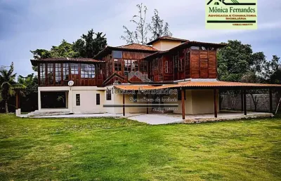 Casa em condomínio fechado com 4 quartos à venda na estrada do rio fundo, caxito, maricá, 405 m2 por r$ 950.000