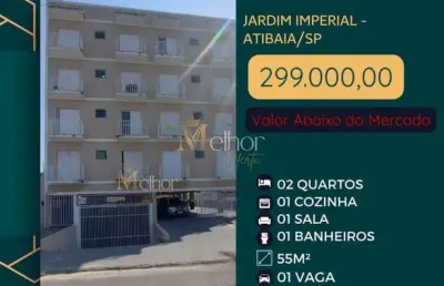 Apartamento com 2 quartos à venda na rua bela vista, 235, jardim imperial, atibaia, 54 m2 por r$ 299.000