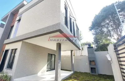 Sobrado à venda em curitiba-pr, bairro uberaba: 3 quartos, 1 suíte, 3 banheiros, 2 vagas de garagem, 96,42 m².