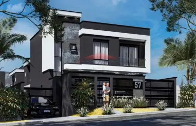 Casa com 3 quartos à venda na rua mário bueno sobrinho, 57, uberaba, curitiba por r$ 740.000
