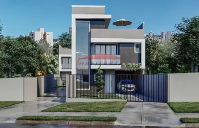 Imperdível sobrado à venda em curitiba-pr, no bairro uberaba: 3 suítes, 1 sala ampla, 5 banheiros e 2 vagas de garagem!