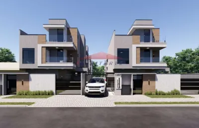 Sobrado de alto padrão: 3 suítes, ático e terraço no boqueirão - curitiba-pr  146,93m² - venha conferir!
