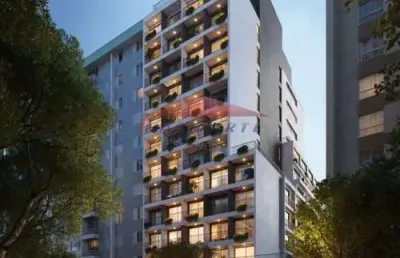Excelente oportunidade de investimento em curitiba-pr: studio à venda no cristo rei, 1 quarto, 1 banheiro, 23,07m².