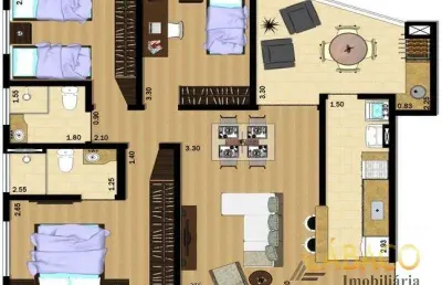 Apartamento com 3 quartos à venda no Centro, São Carlos 