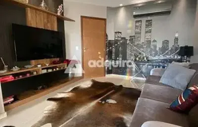 Apartamento à venda 3 quartos, 1 suite, 1 vaga, centro, ponta grossa - pr