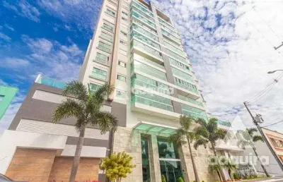 Apartamento semimobiliado para locação, 3 quartos, sendo 1 suíte, 1 vaga, centro, ponta grossa - pr