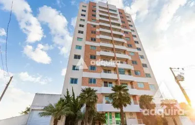 Apartamento semimobiliado para locação, 1 quarto, centro, ponta grossa - pr