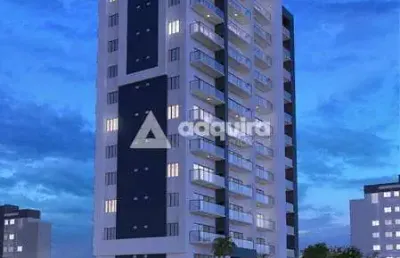 Apartamento à venda 1 quarto, 1 vaga, 74.89m², centro, ponta grossa - pr
