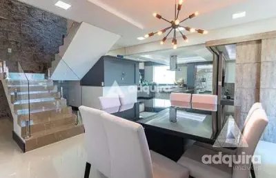 Apartamento à venda, cobertura duplex, 2 quartos, 2 suites, 2 vagas, 217.37m², orfãs, ponta grossa