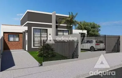 Casa à venda 3 quartos, 1 suite, 2 vagas, 78m², neves, ponta grossa - pr